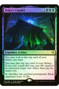 1x MTG Bolas's Citadel *Draft Weekend FOIL* Damaged / MP - Ships fast! - Image 1
