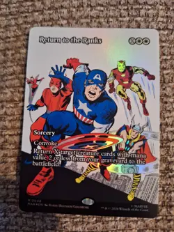Return to the Ranks Borderless Foil Marvel Super Heroes Mtg Nm 0048 - Image 1