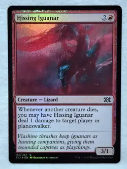 Hissing Iguanar 113 Double Masters 2022 Foil Magic The Gathering - Image 1