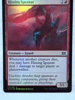Hissing Iguanar 113 Double Masters 2022 Foil Magic The Gathering - Image 2