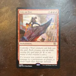Magic: The Gathering City on Fire #0135 March of the Machine Rare Reg EN 2023 - Image 1
