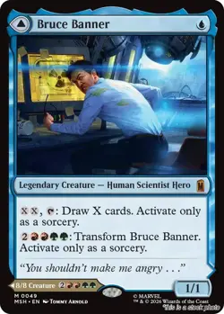 (Preorder) Bruce Banner MTG Marvel Super Heroes Mythic NM Pck Fresh - Image 1