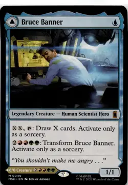 (Preorder) Bruce Banner MTG Marvel Super Heroes Mythic NM Pck Fresh - Image 2