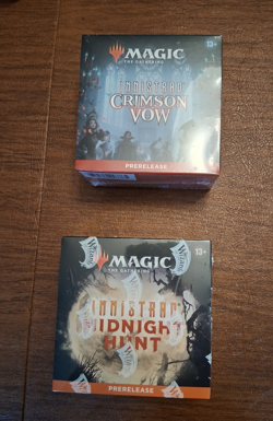 MTG Midnight Hunt/Crimson Vow Prerelease Kits X4ea (8 total) - Image 1