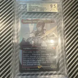 MTG Final Fantasy - Lightning, Army of one Borderless Foil - BGS 9.5 - Image 1