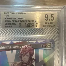 MTG Final Fantasy - Lightning, Army of one Borderless Foil - BGS 9.5 - Image 3