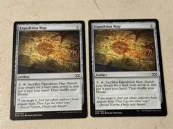 2 x mtg Expedition Map, artifacts, Double Masters, slight play - Image 1