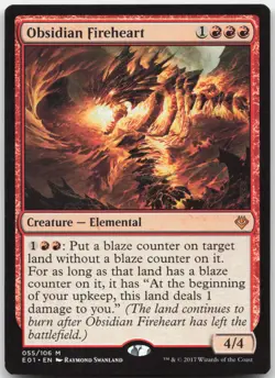 Obsidian Fireheart - Archenemy: Nicol Bolas - Mythic - Magic: The Gathering - Image 1