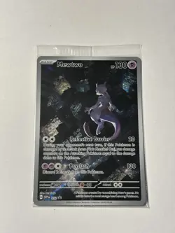 Pokemon TCG Mewtwo 052 Scarlet & Violet Promo Holo Card Sealed - Image 1