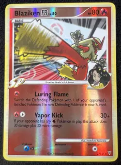 Blaziken FB Supreme Victors Reverse Holo Foil 2/147 2009 Pokemon Card - LP - Image 1