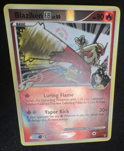 Blaziken FB Supreme Victors Reverse Holo Foil 2/147 2009 Pokemon Card - LP - Image 2