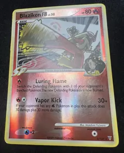 Blaziken FB Supreme Victors Reverse Holo Foil 2/147 2009 Pokemon Card - LP - Image 3