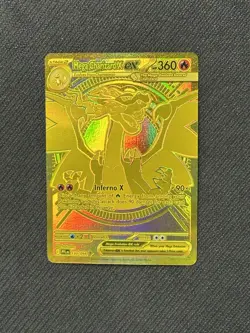 NM Mega Charizard X ex 130/094 Phantasmal Flames Holo Pokemon Card - Image 1