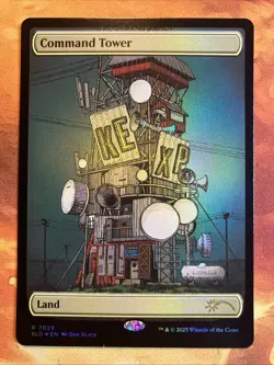 MTG Rainbow Foil Full-Art Command Tower X KEXP: Where the Music MattersR!! - Image 1