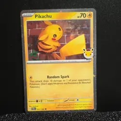 The Pokemon Company Pikachu 051/162 TEF EN Stamped Holo 70 HP English - Image 1