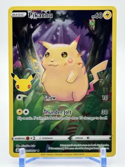 Pikachu 005/025 Celebrations Holo Rare Pokemon TCG NM "FAT PIKACHU" 😍 (II) - Image 1
