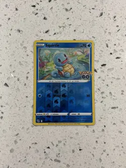 Squirtle 015/078 Common Pokemon GO Pokemon Reverse Holo 15/78 - Image 1