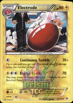 Electrode 22/108 Uncommon Reverse Holo Roaring Skies Pokemon - Image 1