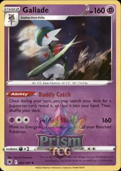 Gallade 62/189 Rare Holo Astral Radiance Pokemon - Image 1