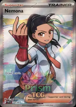 Nemona 229/91 Ultra Rare Paldean Fates Pokemon - Image 1