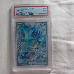 2025 POKEMON JTG EN ARTICUNO JOURNEY TOGETHER ILLUSTRATION RARE #161 PSA 9 - Image 3