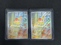 Pokemon TCG Fennekin 080 Promo Pokemon Center Stamped And Regular Chaos Rising - Image 1