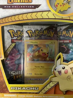 Shining Legends Pikachu Pin Collection Pokemon TCG 2017 Factory Sealed - Image 2