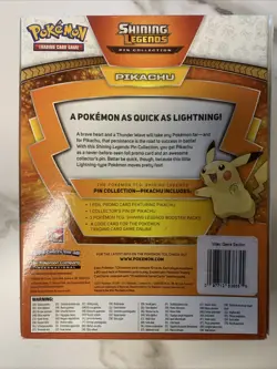 Shining Legends Pikachu Pin Collection Pokemon TCG 2017 Factory Sealed - Image 3