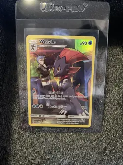 Weavile 238/236 Full Art Holo Secret Rare Pokemon Sun & Moon Cosmic Eclipse NM - Image 1