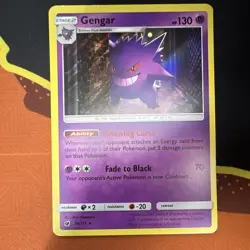 The Pokemon Company Gengar 38/111 SM Crimson Invasion Holo Rare 130HP - Image 1