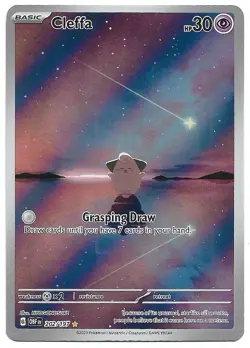 Cleffa 202/197 Pokemon SV03: Obsidian Flames Holo Full Art Illustration Rare - Image 1