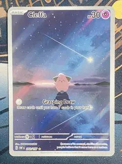Cleffa 202/197 Pokemon SV03: Obsidian Flames Holo Full Art Illustration Rare - Image 3