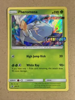 Pheromosa SM115 Pokemon Sun & Moon Promo Prerelease Holo Rare Forbidden Light 1 - Image 1