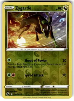 Zygarde 134/195 Rare Silver Tempest Pokemon Reverse Holo Near Mint - Image 1