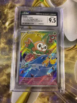 Pokemon TCG CGC 9.5 2026 Black Star Promo Rowlet 043 Holo English - Image 1
