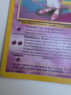 Pokemon TCG Mew 8 Promo Rare Wizards Black Star Promos - Image 2