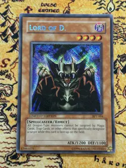 Yugioh Lord of D. BPT-004 Secret Rare Limited Edition Reverse Secret Error MP - Image 1