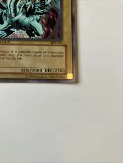 Yu-Gi-Oh! Blue-Eyes White Dragon BPT-003 Secret Holo, HP Condition - Image 3
