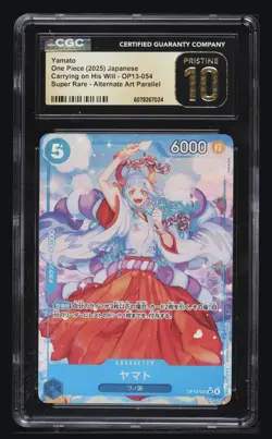 2025 ONE PIECE OP13-054 CARRYING ON HIS WILL ALT ART YAMATO CGC 10 PRISTINE - Image 1