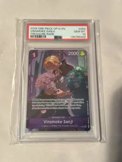 Vinsmoke Sanji Treasure Rare Foil OP10-063 Legacy of the Master PSA 10 - Image 1