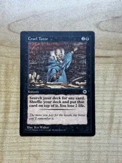 Magic the Gathering Cruel Tutor Portal MTG Magic: The Gathering LIGHT PLAY - Image 1