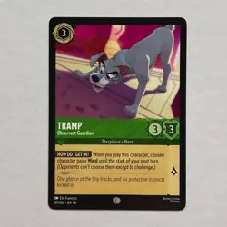 Tramp 87/204 Disney Lorcana Reign of Jafar Regular Common Card NM - Image 1