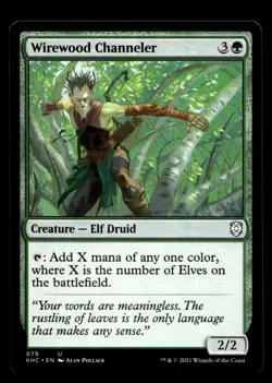 Wirewood Channeler 79 U Commander: Kaldheim - Image 1