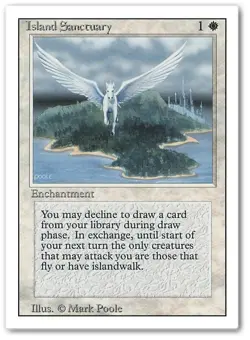 ISLAND SANCTUARY x1 mtg MP 3rd Edition Revised 1 Rare - Image 1
