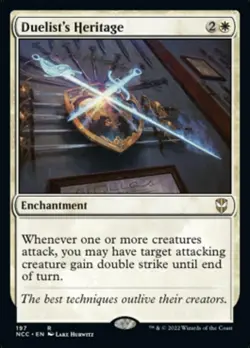 Duelist's Heritage Magic mtg Light Play, Commander Streets of New Capenna - Image 1