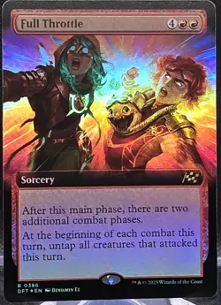 Full Throttle #386 Aetherdrift Extended Art Foil Rare - Image 1