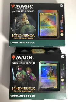 MTG LOTR Commander Decks Sealed Food and Fellowship & Riders Of Rohan Lot of 2 - Image 1