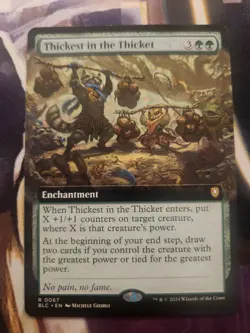 MTG Bloomburrow Commander - Thickest In The Thicket, Extended Art NM - Image 1