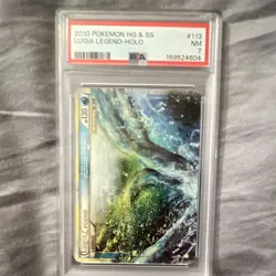 Pokemon Co. 2010 Lugia LEGEND (Top) 113/123 HGSS Holo PSA 7 Pokemon TCG - Image 1
