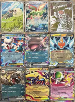 Pokemon TCG Surging Sparks, Phantasmal, MEG, JTG- Full Art , EX Lot Of 17 Cards - Image 3